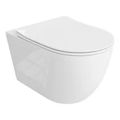 Miski WC - Lavita SINTO GRANDE Miska WC wisząca bezrantowa z deską wolnoopadającą + Orygialny środek do pielęgnacji ceramiki - miniaturka - grafika 1