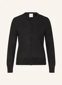 Swetry damskie - Calvin Klein Kardigan Z Wełny Merino schwarz - miniaturka - grafika 1