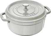 Garnki - Staub Garnek żeliwny okrągły La Cocotte 3,8 L biała trufla 40501-412-0 - miniaturka - grafika 1