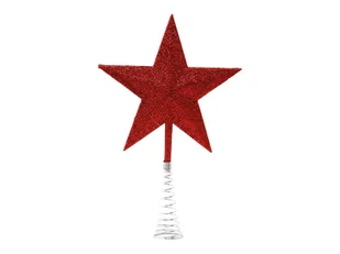 Gwiazda choinkowa czerwona - 23 cm - 1 szt. - Ozdoby bożonarodzeniowe - miniaturka - grafika 1