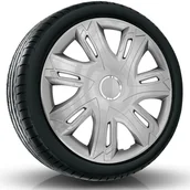 Kołpaki samochodowe - Kołpaki Supernova Silver 15'' + Ring - miniaturka - grafika 1