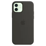 Etui i futerały do telefonów - Apple Etui Silicone Case do iPhone 12/12 Pro Czarny MHL73ZM/A - miniaturka - grafika 1