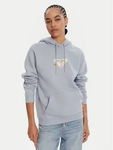 Roxy Bluza ERJFT05028 Błękitny Regular Fit - Bluzy damskie - miniaturka - grafika 1