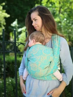 Yaro Slings Chusta tkana Yaro Ava Contra Aqua Sand Tussah Bourette 5 4.2 m. - Chusty do noszenia dzieci - miniaturka - grafika 1