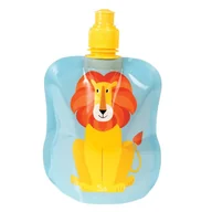 Bidony dla dzieci - Rex London Zwijany bidon na wodę, Lew Charlie, 200 ml, Rex London 27788 - miniaturka - grafika 1