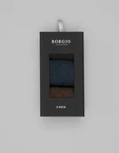 Skarpetki męskie - skarpety długie 3-pack melange mix - miniaturka - grafika 1