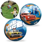 Piłki dla dzieci - Hot Wheels Kolorowa, gumowa piłka 23 cm, lekka, PLAŻOWA, DO GRANIA, DO ZABAWY 10m+ - miniaturka - grafika 1
