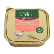 Mokra karma dla kotów - REAL NATURE Adult 16 x 100 g Krewetki i kurczak z cukinią i olejem z pestek winogron, Ragoût - miniaturka - grafika 1