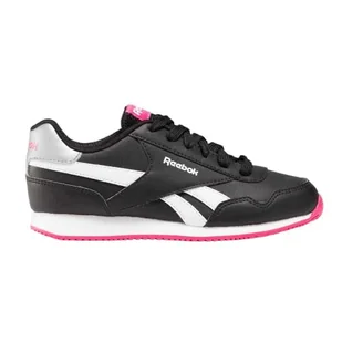 Reebok Royal CL Jog 3.0 buty do biegania, czarne/BOLDPINK/białe, 35, Czarny pogrubiony różowy biały, 2 UK - Buty dla dziewczynek - miniaturka - grafika 1