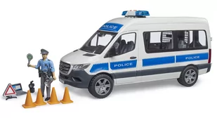 MB Sprinter policyjny z figurką policjanta i z modułem światło/dźwięk - Samochody i pojazdy dla dzieci - miniaturka - grafika 1