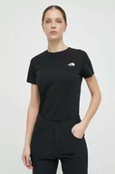 Koszulki sportowe damskie - The North Face t-shirt damski kolor czarny NF0A87NHJK31 - miniaturka - grafika 1