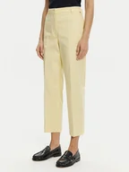Spodnie damskie - Tommy Hilfiger Chinosy WW0WW40504 Żółty Straight Fit - miniaturka - grafika 1