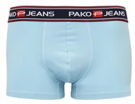 Majtki męskie - Bokserki majtki męskie bawełna MILTON błękitne XXL - miniaturka - grafika 1