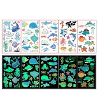 Zabawki kreatywne - Tatuaże dla dzieci świecące zmywalne dziecięce zwierzątka morskie 5 szt - miniaturka - grafika 1