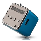 Głośniki przenośne - Forever GŁOŚNIK Z RADIEM MF-100 NIEBIESKI - miniaturka - grafika 1