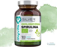 Suplementy naturalne - SPIRULINA BIO Silver MyVita proszek 100g - miniaturka - grafika 1