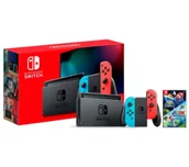 Konsole Nintendo - Nintendo Switch Joy-Con v2 Czerwono-niebieski + Super Mario Galaxy 1 + Super Mario Galaxy 2 - miniaturka - grafika 1