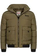 Kurtki męskie - Lonsdale Męska kurtka zimowa z kapturem, regularny krój, TAYPORT, olive/black, XL - miniaturka - grafika 1