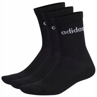 Skarpety adidas Linear Crew Cushioned Socks 3P czarne IC1301 40-42 - Skarpetki męskie - miniaturka - grafika 1