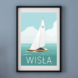 Plakat WISŁA - Obrazy i zdjęcia na płótnie - miniaturka - grafika 1
