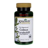 Serce i układ krążenia - SWANSON Coleus Forskohlii (Forskolina)(Pokrzywa Indyjska) 400 mg 60 kapsułek - miniaturka - grafika 1