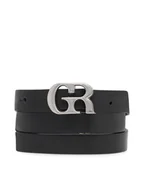 Paski - Gino Rossi Pasek Damski BLYL23007 Czarny - miniaturka - grafika 1