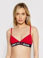 Biustonosze - Tommy Jeans Biustonosz braletka UW0UW02721 Czerwony - miniaturka - grafika 1