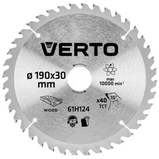 Verto Tarcza do cięcia GRAPHITE 57H670 190 x 30 mm do pilarki widiowa - Tarcze do pił - miniaturka - grafika 1