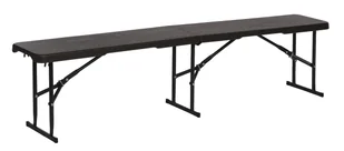 Ławka ogrodowa cateringowa Wood campingowa składana czarna Ote - Ławki ogrodowe - miniaturka - grafika 1