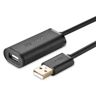 Kable USB - UGREEN Kabel przedłużający USB 2.0 US121, aktywny, 5m (czarny) - miniaturka - grafika 1