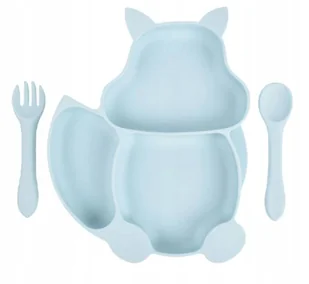 2 x ZESTAW DO KARMIENIA DLA DZIECI NIEMOWLĄT KOMPLET NACZYNIA SILIKONOWE 7 - Zestawy naczyń dla dzieci - miniaturka - grafika 1