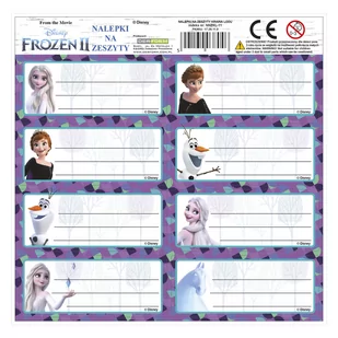 Backup Naklejki , nalepki na zeszyty Frozen Kraina Lodu - Szkolne artykuły papiernicze - miniaturka - grafika 1