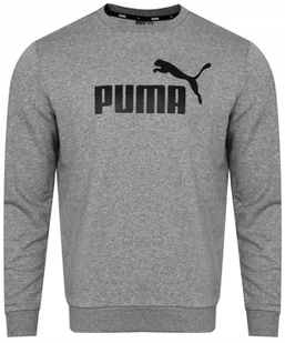 PUMA - MĘSKA BLUZA ESS Big Logo Crew 586680-03 bluza szara - Bluzy męskie - miniaturka - grafika 1