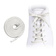 Akcesoria obuwnicze - Sznurówki płaskie 7 mm Biały 120 cm - miniaturka - grafika 1