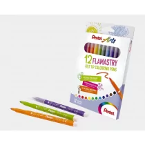 Pentel Zestaw flamastrów spieralnych 12 kolorów ZEP.083 - Flamastry - miniaturka - grafika 1