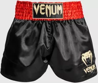 Spodnie sportowe męskie - Venum Spodenki Muay Thaï Classic Shorts Red/Black/Gold - miniaturka - grafika 1