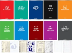 Herlitz Zestaw 10x zeszyt A5 60k przedmiotowy soft touch HERLITZ - Zeszyty szkolne - miniaturka - grafika 1