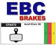 Hamulce rowerowe - Avid EBC nakładki na hamulce tarczowe Elixir, zielony FA472 - miniaturka - grafika 1