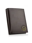 Portfele - Betlewski, portfel pionowy z ochroną RFID, skórzany, brązowy - miniaturka - grafika 1