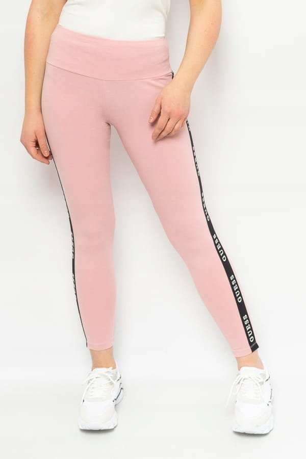LEGGINSY DAMSKIE GUESS V2YB14 KABR0 RÓŻOWE - XL