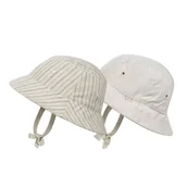Kombinezony dla dzieci - Elodie Details - Kapelusz Bucket Hat - Pinstripe - 6-12 m-cy - miniaturka - grafika 1