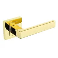 Klamki - Kuchinox Klamka Qubik II na rozecie złota, blister - miniaturka - grafika 1