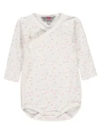 Body dla niemowląt - Niemowlęce body w serduszka białe Kanz r.62 - miniaturka - grafika 1