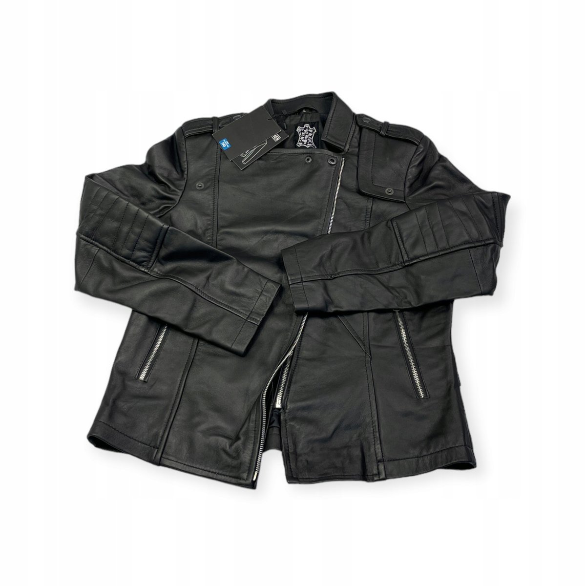 Skórzana kurtka damska ramoneska Real Leather L