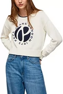 Swetry damskie - Pepe Jeans Damski sweter Florence, biały, S, biały, S - miniaturka - grafika 1