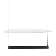 Lampy sufitowe - Zwisająca lampa na listwie TIRAQUE LE44633 LED 40W 2700K czarna biała - miniaturka - grafika 1