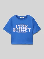 Koszulki dla dziewczynek - Krótki T-shirt z okrągłym dekoltem - miniaturka - grafika 1