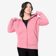 Bluzy sportowe damskie - Bluza na zamek damska Domyos Gym & Pilates - miniaturka - grafika 1