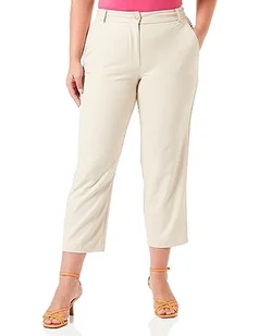 Tommy Hilfiger Damskie spodnie Straight VIS Poly Blend Woven, Classic Beige, 32W, Klasyczny beżowy, 32W - Spodnie damskie - miniaturka - grafika 1