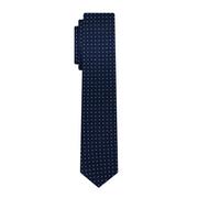 Krawaty i muchy męskie - Krawat wełniany granatowy w kropki EM - EM Men's Accessories - miniaturka - grafika 1